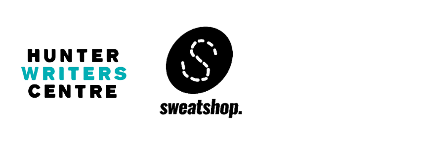 Hunter Writers Centre and Sweatshop logos